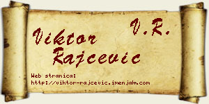 Viktor Rajčević vizit kartica